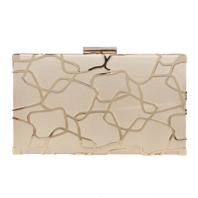 

Fawziya Clutch Bag Metal Hollow Design Dress Purses For Evening