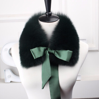 

2018 the new hot selling fox fur collar the natural fox fur collar the real fur collar child the winter fur scarf ribbon