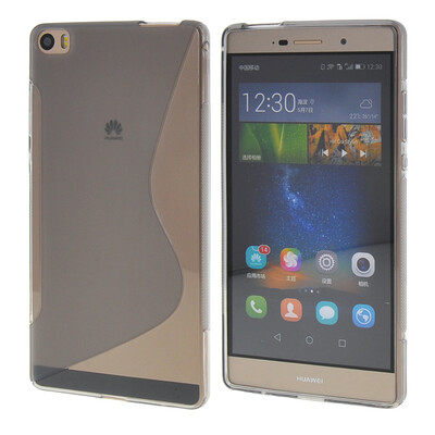 

MOONCASE Huawei P8 Max Дело S - линия Гибкая Прочный силиконовый гель ТПУ Тонкий чехол для Huawei Ascend P8 Max Грей