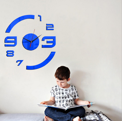 

Modern fashion originality DIY wall hanging clock&mirrors living room beautification 3D wall sticker clock