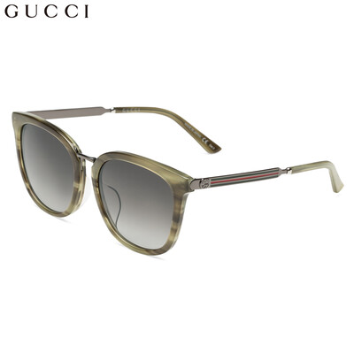

GUCCI Gucci eyewear Asian version sunglasses mens driving wear sunglasses GG0079SK-005 Havana frame gradient gray lens 56mm