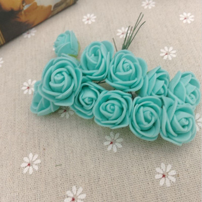 

50PCS lot 3cm Mini PE Foam Rose Artificial Flower Heads For Home Decorative Wreaths Supplies Wedding Party Dly Crafts Decoration