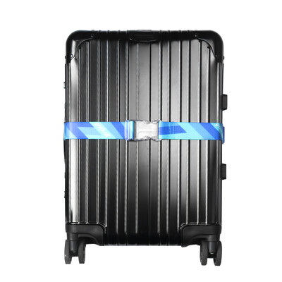 

Pack all luggage strap suitcase luggage tied with trolley case word packing with shipping consignment safety bale with blue