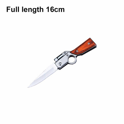 

CHACHEKA With LED AK47 Gun Shaped Hunting Knife 440 Steel Blade Rosewood Handle Tactical Folding Knives Survival Tool Camping Jack