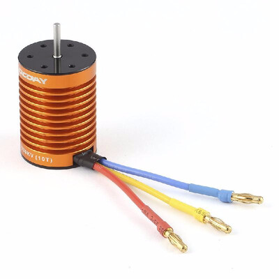 

OCDAY 9T 4370 KV 4 Poles Sensorless Brushless Motor for 110 RC Car Truck Boat