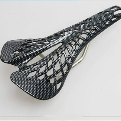 

Spider web&carbon fiber saddle Mountain bike road vehicle Dead flying bicycle hollowed cushion