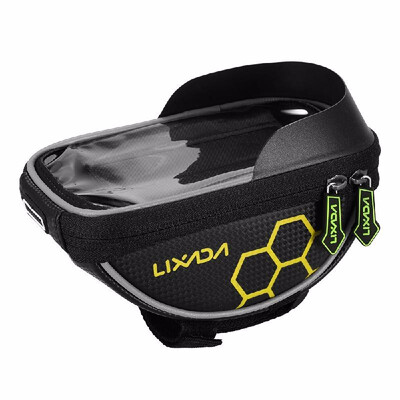 

Lixada Cycling Bike Bicycle Bag Top Tube Handlebar Bag Touchscreen Cell Phone Mount Holder MTB Road Bike Bicycle Front Frame Bag