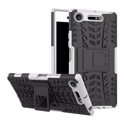 

Goowiiz Phone Case For Sony Xperia XZ1XZ1 CompactL1 Armor Tire Texture Rugged Protection PCTPU Full Protection