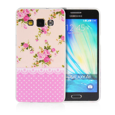 

MOONCASE Flowers Soft Flexible Silicone Gel TPU Skin Shell Back ЧЕХОЛ ДЛЯ Samsung Galaxy A5