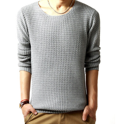 

Men Casual Round Neck Fashion Knit Sweater Pullover Knitwear Jumper Coat Tops