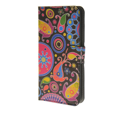 

MOONCASE Flower style Leather Wallet Flip Card Slot Stand Pouch Case Cover for HTC Desire 620 A08