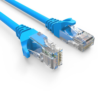 

An Di AD original six types of network cable normal version unshielded 24AWG pure copper flame retardant environmental protection network box CAT6 network cable blue 305 meters AD-S6305