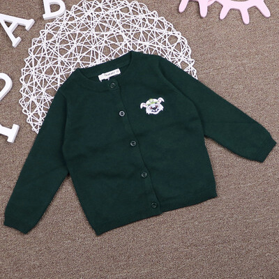 

2018 Spring&Summer New Sweaters Wang Wang Team Knitted cardigan Childrens sweater Air Turnshirt Men&Girls Pure Cotton Boy