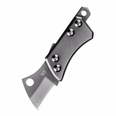 

CHACHEKA D2 Steel Mini Pocket Folding Knife Titanium Alloy Handle EDC Portable Keychain Knives Outdoor Self-defense Jackknife
