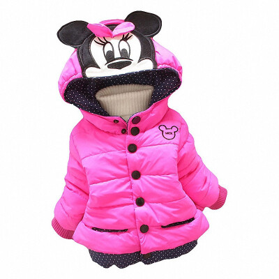 

Big Size Baby Girls Jackets Autumn Winter Jacket For Girls Winter Minnie Coat Kids Clothes Children Warm Outerwear Coats