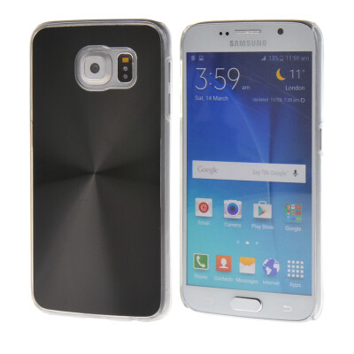 

MOONCASE CD Стиль хромированная Матовый алюминий задней металлической пластине Case Cove для Samsung Galaxy S6 черный