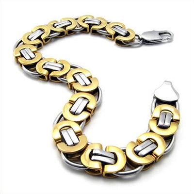 

Hpolw Stainless Steel Mens Bracelet 86 Inches