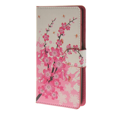 

MOONCASE Plum flower style Leather Wallet Flip Card Slot Stand Pouch чехол для Microsoft Lumia 540 A06