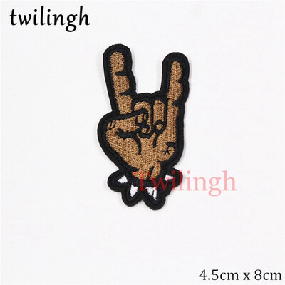 

twilingh 1pc Musical Instrument Rock&Roll Iron On Embroidered Clothes Patches For Clothing