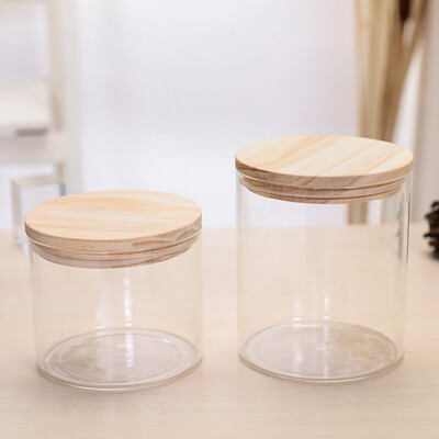 

JinRong High Boron Glass Storage Tank Food Storage Tank Kitchen Products Glass Sealed Bottle Sealed Can 2 Pack