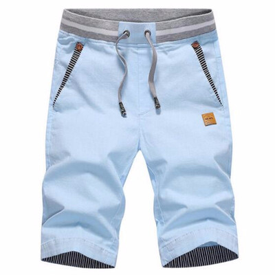 

2018 summer solid casual shorts men cargo shorts plus size  beach shorts M