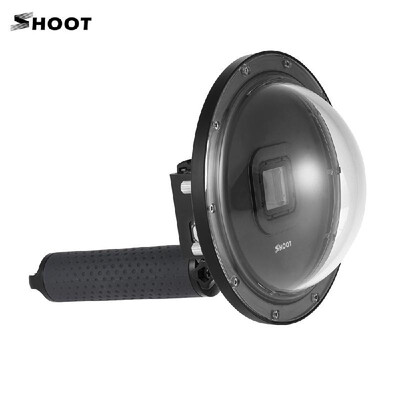 

SHOOT 6" Sport Camera Diving Fisheye Dome Port Waterproof Housing for GoPro Hero 5 Action Cameras Underwater Photography with Floa