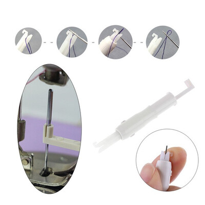 

New Convenient sewing Machine Tool Needle Threader Insertion Applicator guide Handle Thread for Household sewing threading