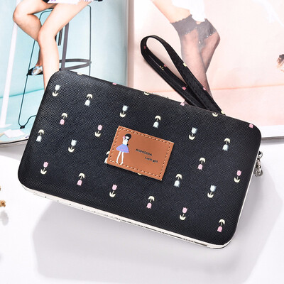 

Large capacity ladies wallets fashion small fresh buckle Long Wallet Handbag