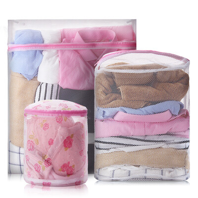 

Additives laundry bag care wash bag wash bag square cylindrical bra laundry bag thickening wash bag machine wash special set of 3 WSF-2011