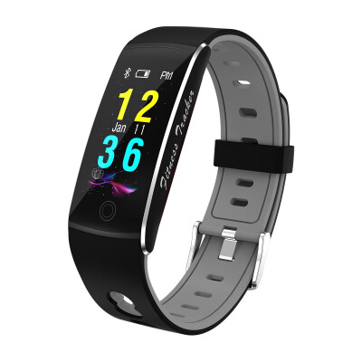 

Color screen big word smart bracelet sports pedometer swimming heart mate blood pressure oxygen remote photo reminder wristband