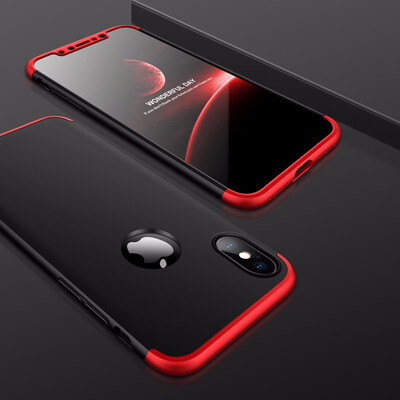 

Goowiiz Phone Case For Iphone 6 Plus6s Plus7 Plus8 Plus Fashion Color collision 360 Degree Coverage PC With Hole