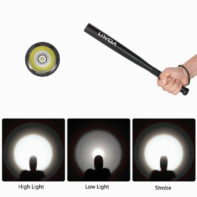 

Lixada Portable Base Ball Bat LED Flashlight Long Shape R5 150LM 3 Modes Torch Lamp Light for Home Security Driving Vehicle Emerg