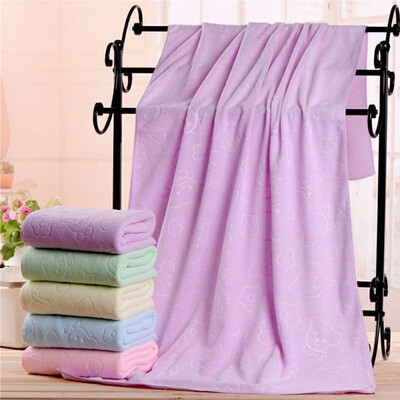 

70 x 140 cm Fiber De Bambou Microfibre Sechage Rapide Douche Bath Towel Douce Super Absorbant Home Textile Large Thick Towel