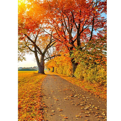 

Gloden Leaves Photo Backdrop 57FT Vinyl Fabric Cloth Digital Printing Photo Background s-647