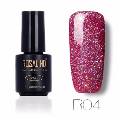 

ROSALIND Gel 1S Rainbow Series Colorful UV LED Gel Nail Polish 7ML Long Lasting Painting Nail Art Soak-off Gel Varnish 01-29