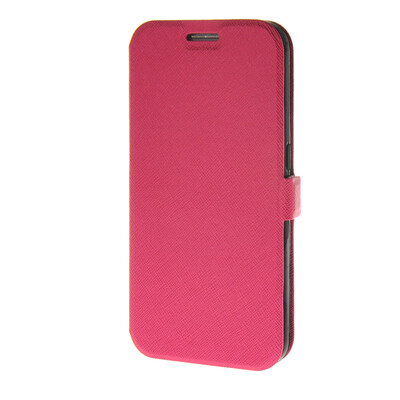 

MOONCASE Cross pattern Flip Pouch Leather Wallet Slim Stand чехол для Samsung Galaxy S6 Hot pink