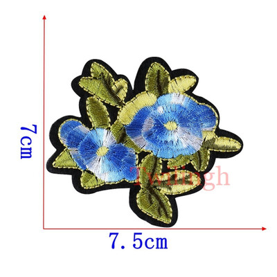 

1 pcslot Brand Embroidered Patches Big Red Rose Sequin Patch Iron On Fabric Badge Sew On Clothes Appliques DIY Wedding Stickers