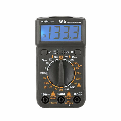 

RICHMETERS RM86A Pocket Size Mini Digital Multimeter Backlight ACDC Handheld Ammeter Voltmeter Voltage Current Ohm Electrical Tes