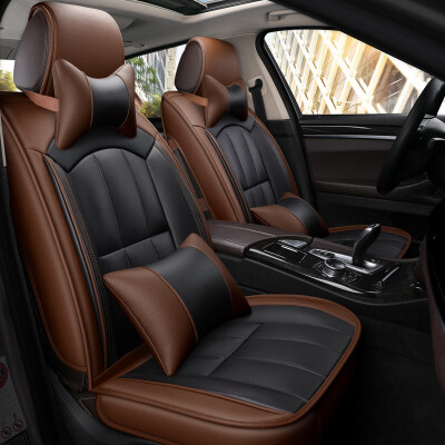 

TO YOUR TASTE auto accessories universal luxury leather CAR SEAT cushion set for Nissan QASHQAI SYLPHY MARCH GENISS Blue Bird safe