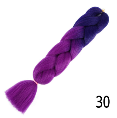 

Jumbo Ombre Braids Braiding Hair Extension 24inch 100gPack Purple Pink Blonde Wigs For Women Synthetic Crochet Hair Extensions
