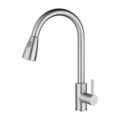 

304 stainless steel kitchen faucet draw sink sink hot&cold faucet