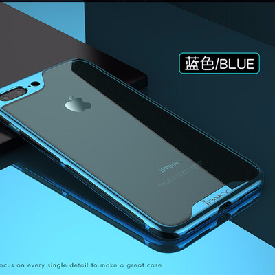 

For iPhone 7 Case TPUPC 2 In 1 Full Cover Electroplate Frames Luxury Transparent Back Cover For iPhone 7plus8 Plus Coque