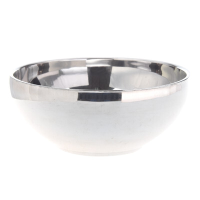

UpperX Family Tableware 46" Dia Round Shaped Silver Tone Stainless Steel Rice Bowl