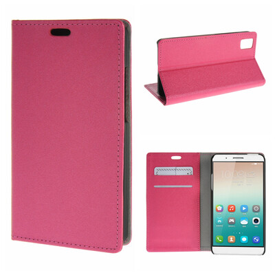 

MOONCASE Huawei Honor 7i ЧЕХОЛ ДЛЯ Leather Wallet Flip Card Slot Bracket Back Pouch Hot pink 03