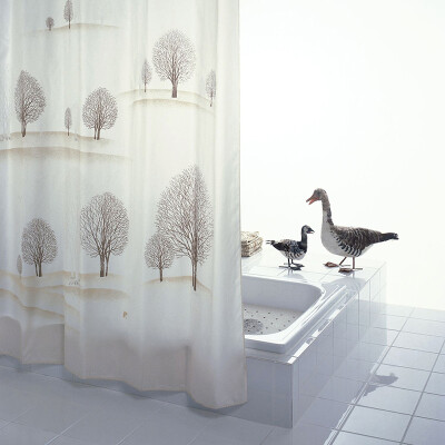 

Jingdong supermarket] Germany Reid RIDDER desert tree polyester shower curtain width 1.8M high 2M 47838 brown