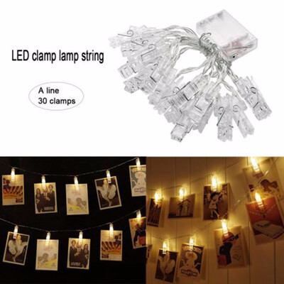 

30 LED photo editing copper wire lamp 984 feet of lamp can be illuminated with decorative photo lamp string
