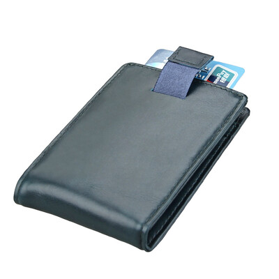 

Leather RFID dollar clip male&female retro card set retro wallet multi-function card package