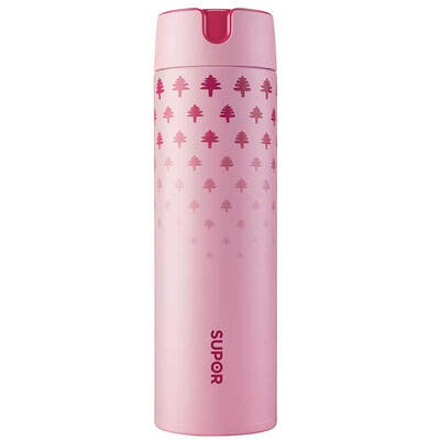 

Supor supor vacuum flask 04 stainless steel cup portable business straight car cup • red powder forest 480ml KC48CS10