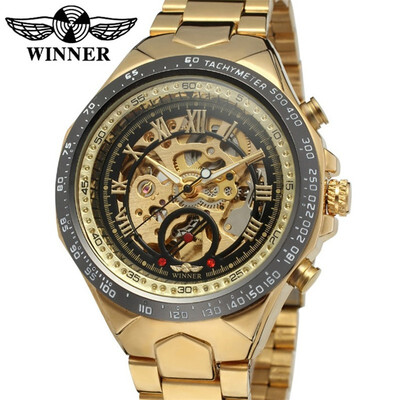 

Winner skeleton mechanical watch w214