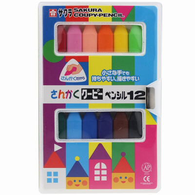 

Sakura Sakura Coupy12 пластиковый карандаш цветные карандаши цвета костюм детская картина пера грубый подсчет треугольник [зеленый] импортируется из Японии